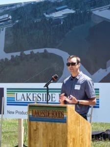 Lakeside Foods Ground Breaking, lakeside foods expansion, manitowoc